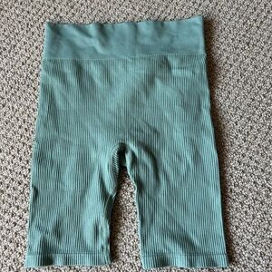 H&M Sage Green Biker Shorts
